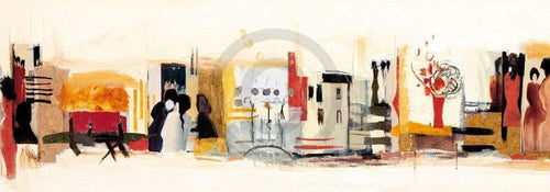 Celina Bonciani Begegnungen III Kunstdruk 100x35cm | Yourdecoration.nl