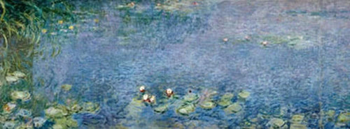 Claude Monet Seerosen I Kunstdruk 138x51cm | Yourdecoration.nl