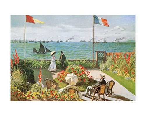 Claude Monet Terazza sul mare a Saint Adresse Kunstdruk 50x40cm | Yourdecoration.nl