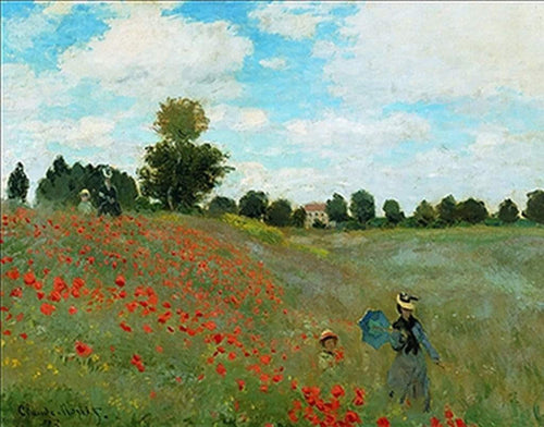 Claude Monet I papaveri Kunstdruk 80x60cm | Yourdecoration.nl