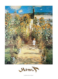 Claude Monet  The Monet's Garden at VÃ©theuil Kunstdruk 50x70cm | Yourdecoration.nl
