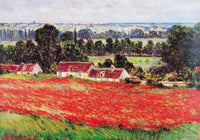 Claude Monet  Field of Poppies Kunstdruk 100x70cm | Yourdecoration.nl