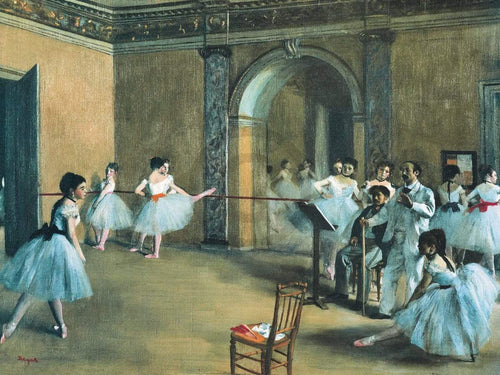 Edgar Degas The Dance Foyer at the Opera Kunstdruk 80x60cm | Yourdecoration.nl