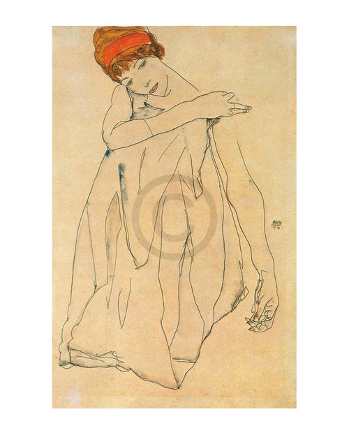 Egon Schiele Die Tänzerin Kunstdruk 40x50cm | Yourdecoration.nl