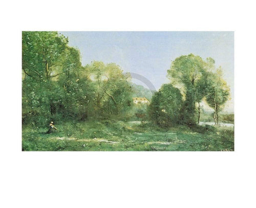 J.B.C. Corot Etang à ville d'Avray Kunstdruk 30x24cm | Yourdecoration.nl