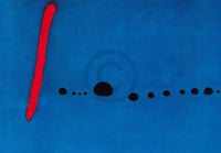 Joan Miro  Bleu II Kunstdruk 100x70cm | Yourdecoration.nl