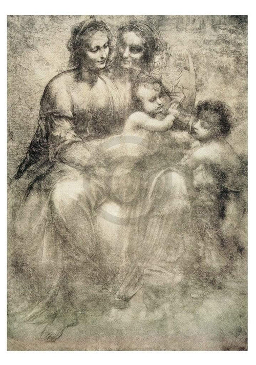 Leonardo Da Vinci La vergine Kunstdruk 35x50cm | Yourdecoration.nl