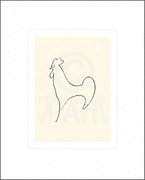 Pablo Picasso Coq Detail Kunstdruk 50x60cm | Yourdecoration.nl