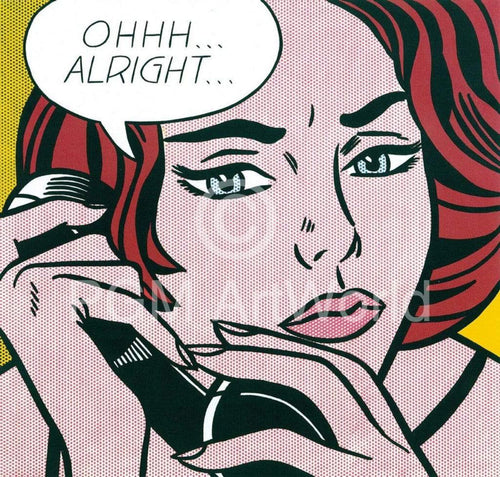 Roy Lichtenstein Oh Alright Kunstdruk 35.5x28cm | Yourdecoration.nl