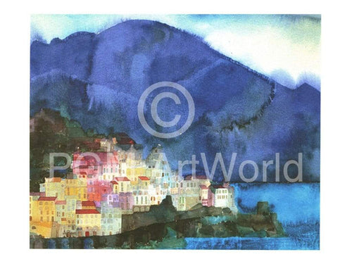 Ralf Westphal Amalfi, Golf von Salerno Kunstdruk 40x30cm | Yourdecoration.nl