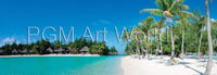Shutterstock  Beautiful beach on Bora Bora Kunstdruk 95x33cm | Yourdecoration.nl