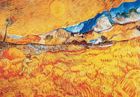 Vincent Van Gogh  La mietitura Kunstdruk 100x70cm | Yourdecoration.nl