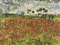 Vincent Van Gogh  Field of Poppies Kunstdruk 80x60cm | Yourdecoration.nl