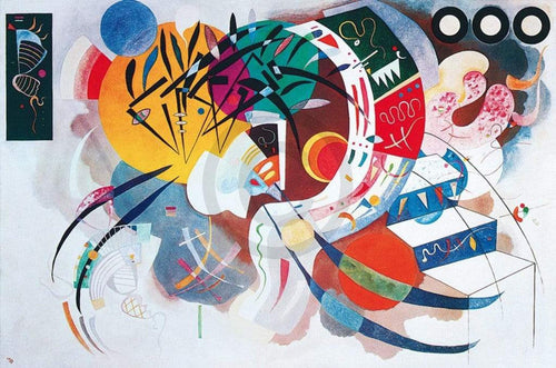 Wassily Kandinsky Dominant curve Kunstdruk 100x70cm | Yourdecoration.nl