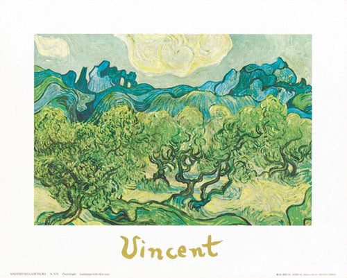 Vincent Van Gogh Landscapes with olive trees Kunstdruk 30x24cm | Yourdecoration.nl