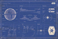 Pyramid Star Wars Imperial fleet blueprint Poster 91,5x61cm | Yourdecoration.nl