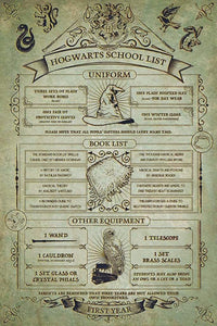 Pyramid Harry Potter Hogwarts School List Poster 61x91,5cm | Yourdecoration.nl