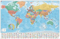 Pyramid World Map Modern 2020 Poster 91,5x61cm | Yourdecoration.nl