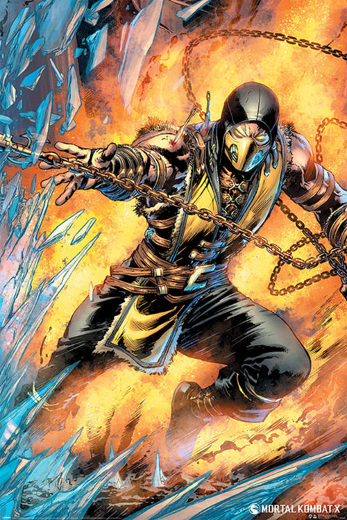 Pyramid Mortal Kombat Scorpion Poster 61x91,5cm | Yourdecoration.nl