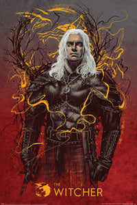 Pyramid The Witcher Geralt the Wolf Poster 61x91,5cm | Yourdecoration.nl