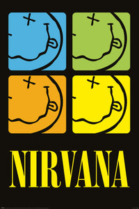 Pyramid Pp35032 Nirvana Smiley Squares Poster 61X91-5cm | Yourdecoration.nl