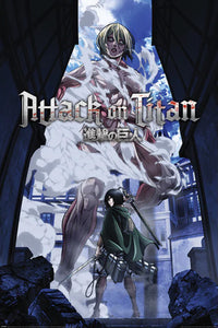 Pyramid Pp35089 Attack On Titan S3 Female Titan Approaches Poster 61X91,5cm | Yourdecoration.nl