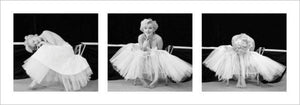 Pyramid Marilyn Monroe Ballerina Triptych Kunstdruk 33x95cm | Yourdecoration.nl