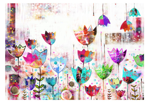 Fotobehang - Colorful Tulips - Vliesbehang