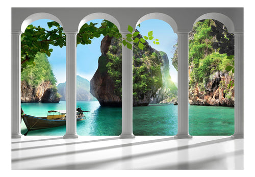 Fotobehang - On the Terrace - Vliesbehang