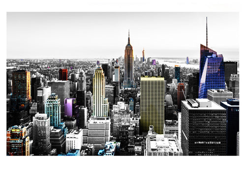 Fotobehang - Iridescent Skyscrapers - Vliesbehang