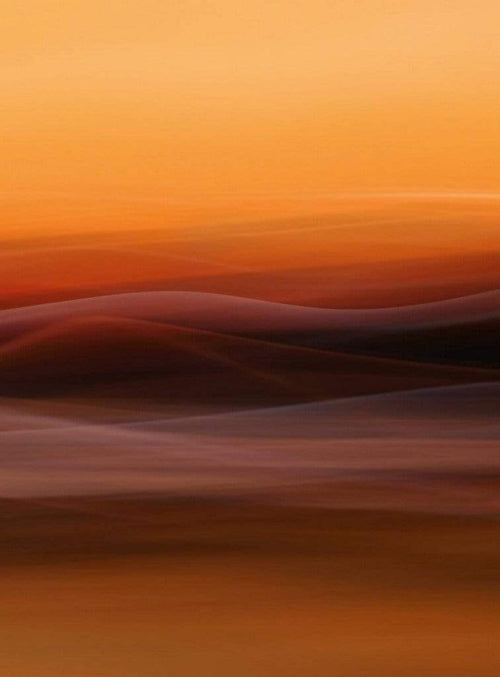 Wizard+Genius Orange Fog Vlies Fotobehang 192x260cm 4 banen | Yourdecoration.nl