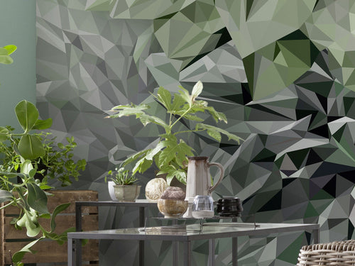 Komar Vlies Fotobehang Inx6 036 Emerald Flowers Detail | Yourdecoration.nl