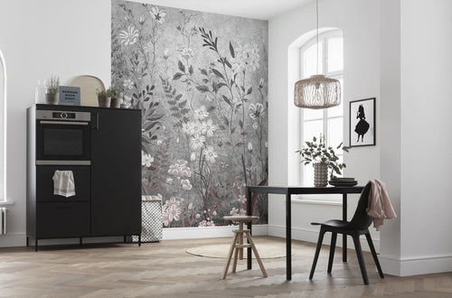 Komar Moonlight Flowers Vlies Fotobehang 200x250cm 4 banen Sfeer | Yourdecoration.nl