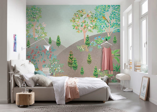 Komar Persian Garden Vlies Fotobehang 300x250cm 6 banen Sfeer | Yourdecoration.nl