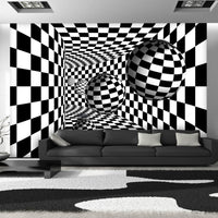 Fotobehang - Black & White Corridor - Vliesbehang