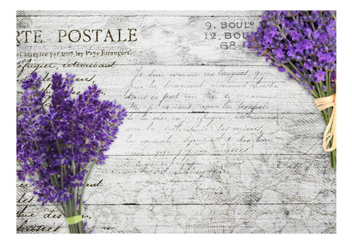 Fotobehang - Lavender Postcard - Vliesbehang