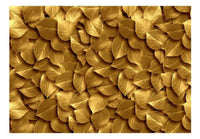 Artgeist Golden Leaves Vlies Fotobehang | Yourdecoration.nl