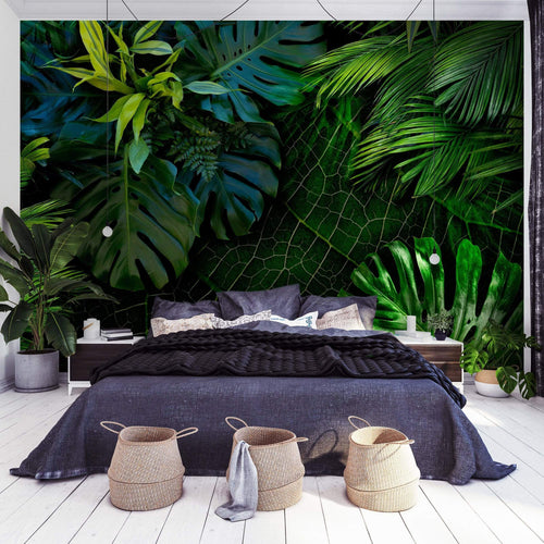 Artgeist Dark Jungle Vlies Fotobehang Sfeer | Yourdecoration.nl