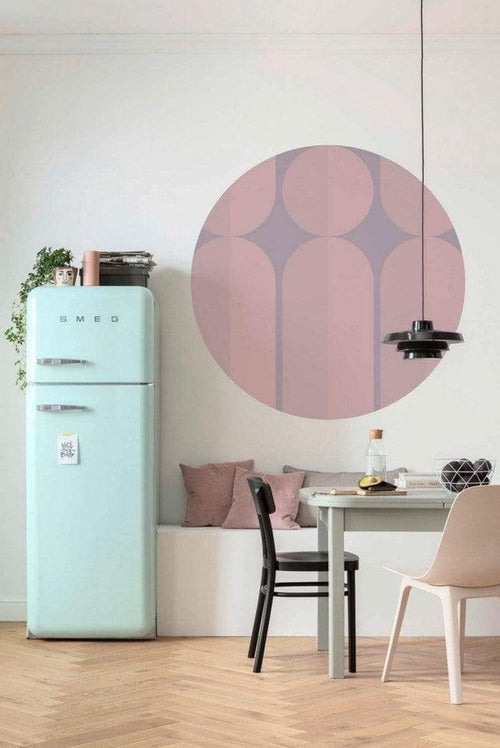 Komar Bauhaus Fusion Fotobehang 125x125cm Rond Sfeer | Yourdecoration.nl