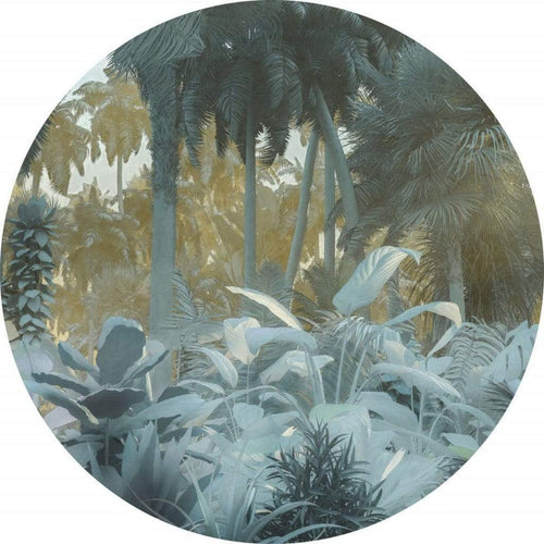 Komar Exotic Jungle Fotobehang 125x125cm Rond | Yourdecoration.nl