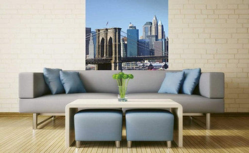 Dimex Brooklyn Bridge 1 Fotobehang 150x250cm 2 banen Sfeer | Yourdecoration.nl