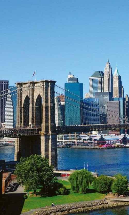 Dimex Brooklyn Bridge 1 Fotobehang 150x250cm 2 banen | Yourdecoration.nl