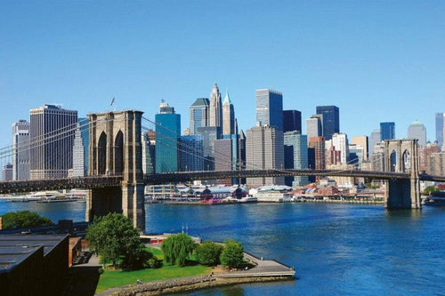 Dimex Brooklyn Bridge 1 Fotobehang 375x250cm 5 banen | Yourdecoration.nl