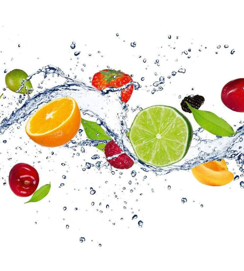 Dimex Fruits in Water Fotobehang 225x250cm 3 banen | Yourdecoration.nl