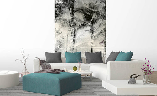 Dimex Palm Trees Abstract Fotobehang 150x250cm 2 banen sfeer | Yourdecoration.nl