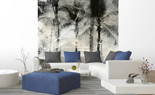 Dimex Palm Trees Abstract Fotobehang 225x250cm 3 banen sfeer | Yourdecoration.nl