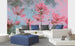 Dimex Pink Flower Abstract Fotobehang 375x250cm 5 banen sfeer | Yourdecoration.nl