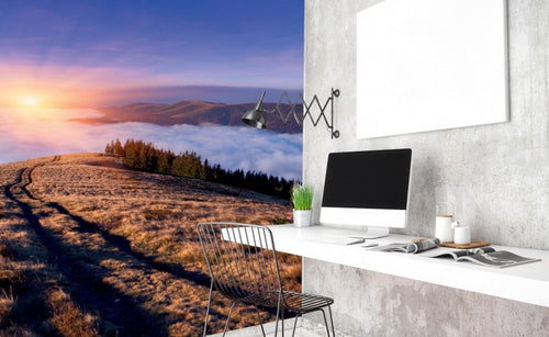 Dimex Sunrise in Mountains Fotobehang 225x250cm 3 banen Sfeer | Yourdecoration.nl