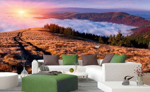 Dimex Sunrise in Mountains Fotobehang 375x250cm 5 banen Sfeer | Yourdecoration.nl