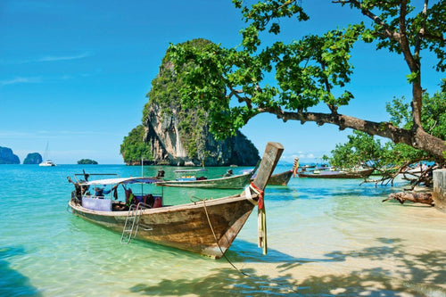 Dimex Thailand Boat Fotobehang 375x250cm 5 banen | Yourdecoration.nl